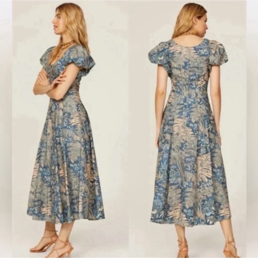 ULLA JOHNSON Malie Midi Dress Sz 6
